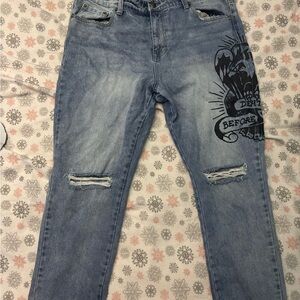Ed Hardy Death Before Dishonor Jeans